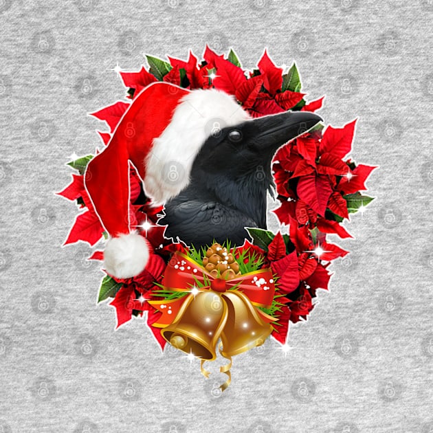 CHRISTMAS WREATH RAVEN VERSION 2!:) by SquishyTees Galore!